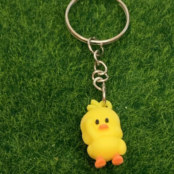 Rubber Duck, Rubber Duck Keychain, Ducky Keychain, Gift Idea, Yellow Duck - Picture 2 of 4